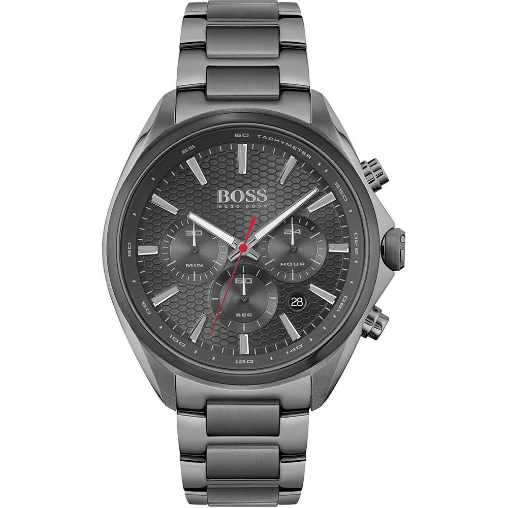 Hugo Boss Distinct Grey Dial Gren Steel Strap Watch for Men - 1513858 Buy Now By Hugo Boss