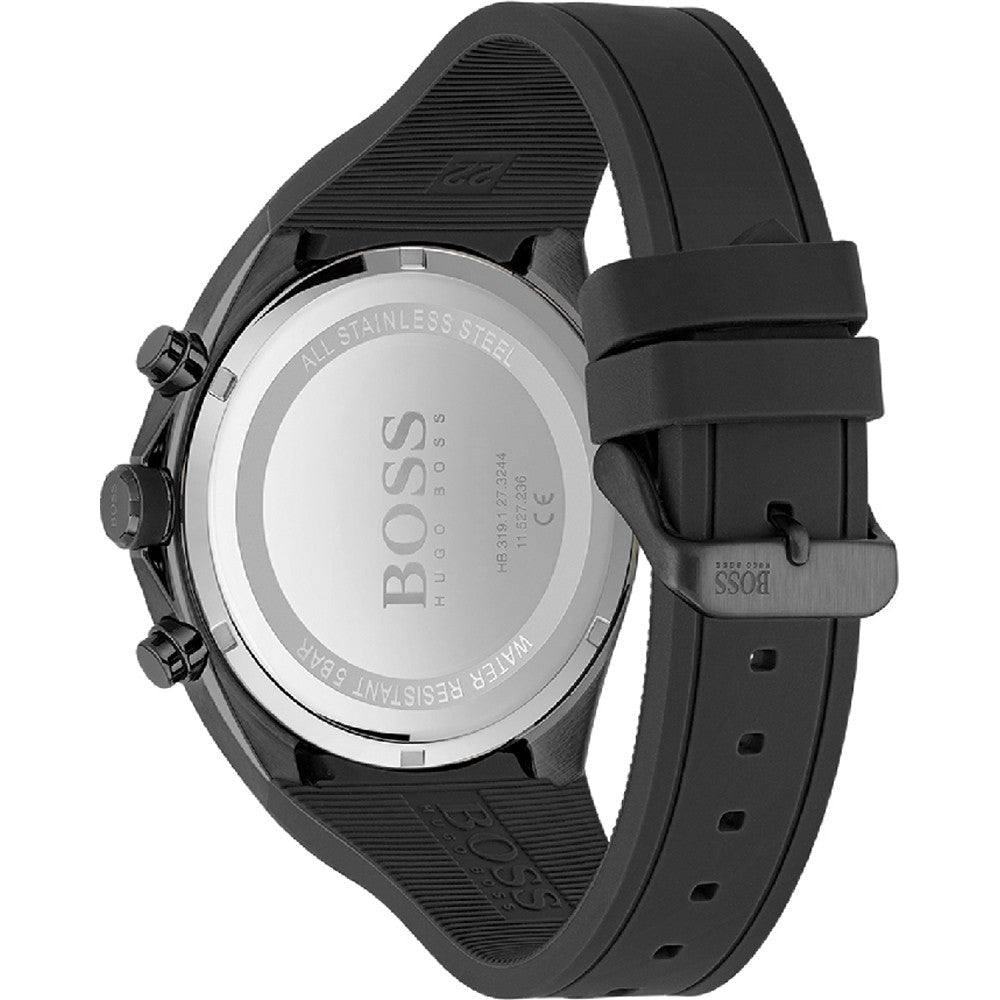Hugo Boss Distinct Black Dial Black Silicone Strap Watch for Men - 1513859 Buy Now By Hugo Boss