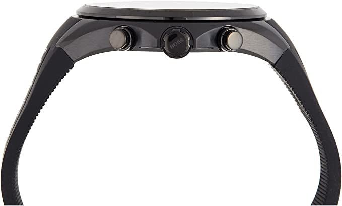 Hugo Boss Distinct Black Dial Black Silicone Strap Watch for Men - 1513859 Buy Now By Hugo Boss