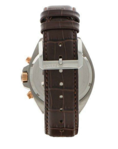 Hugo Boss Driver Chronograph Silver Dial Brown Leather Strap Watch For Men - 1512881 Buy Now By Hugo Boss