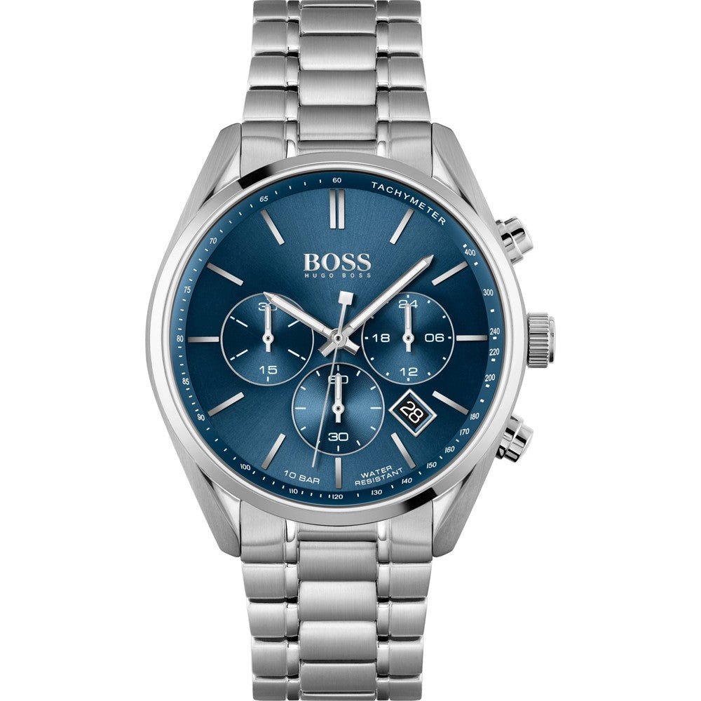 Hugo Boss Associate Blue Dial Silver Steel Strap Watch for Men - 1513839 Buy Now By Hugo Boss