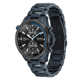 Hugo Boss Globetrotter Black Dial Black Steel Strap Watch for Men - 1513824 Buy Now By Hugo Boss