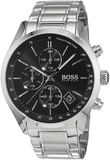 Hugo Boss Grand Prix Black Dial Silver Steel Strap Watch for Men - 1513477 Buy Now By Hugo Boss