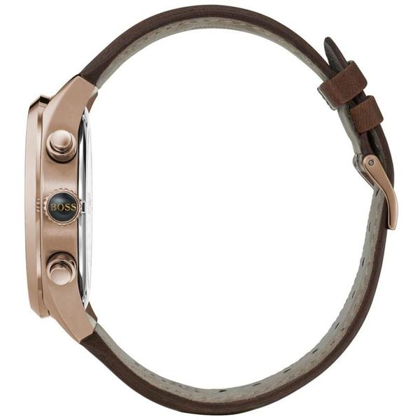 Hugo Boss Grand Prix Blue Dial Brown Leather Strap Watch for Men - 1513604 Buy Now By Hugo Boss