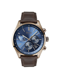 Hugo Boss Grand Prix Blue Dial Brown Leather Strap Watch for Men - 1513604 Buy Now By Hugo Boss