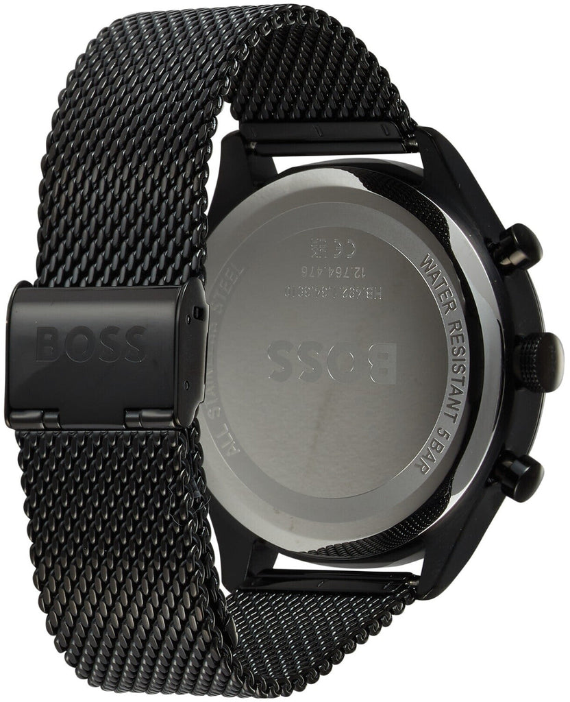 Hugo Boss Gregor Chronograph Black Dial Black Mesh Bracelet Watch For Men - 1514065 Buy Now By Hugo Boss