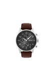 Hugo Boss Navigator Grey Dial Brown Leather Strap Watch for Men - 1513494 Buy Now By Hugo Boss