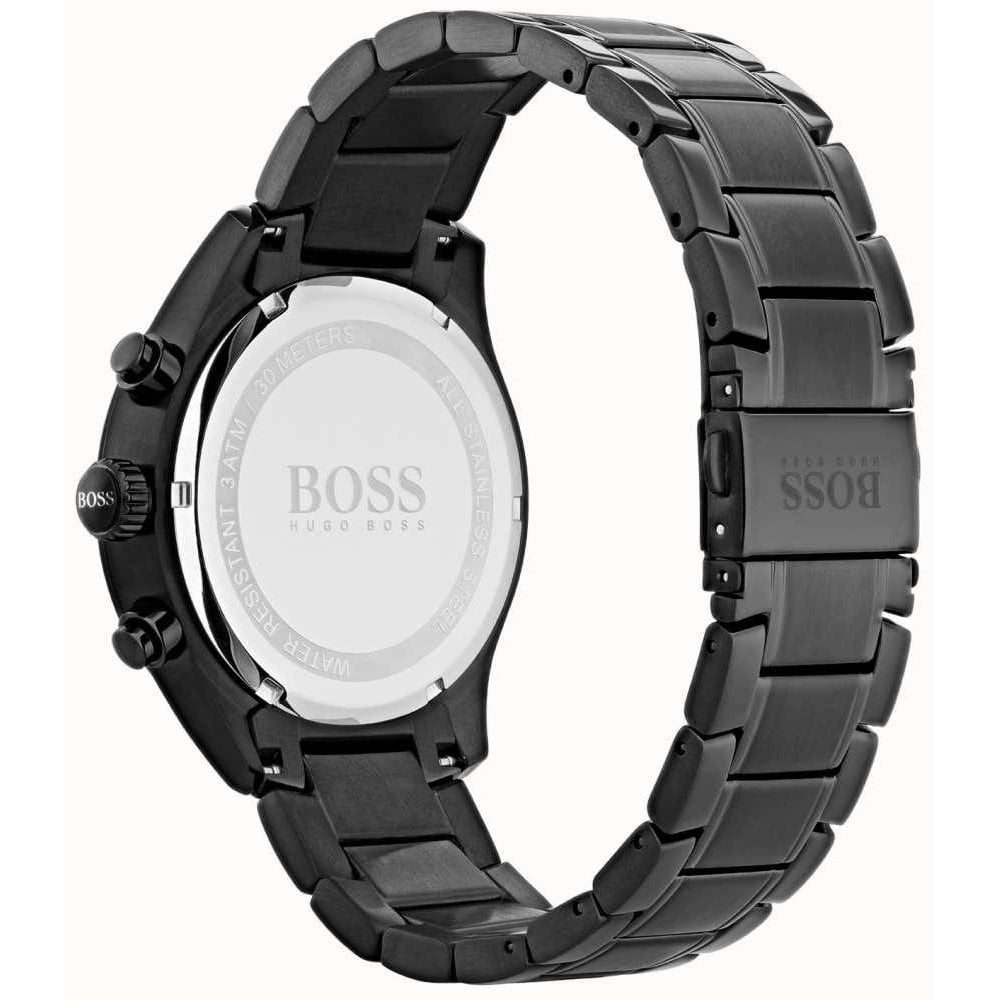 Hugo Boss Grand Prix Black Dial Black Steel Strap Watch for Men - 1513676 Buy Now By Hugo Boss