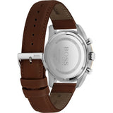 Hugo Boss Skymaster White Dial Brown Leather Strap Watch for Men - 1513786 Buy Now By Hugo Boss