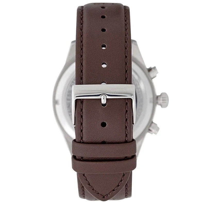 Hugo Boss Grand Prix Grey Dial Brown Leather Strap Watch for Men - 1513476 Buy Now By Hugo Boss