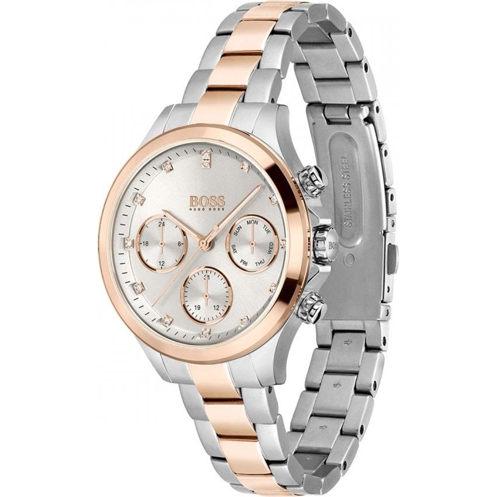 Hugo Boss Hera White Dial Two Tone Steel Strap Watch for Women - 1502564 Buy Now By Hugo Boss