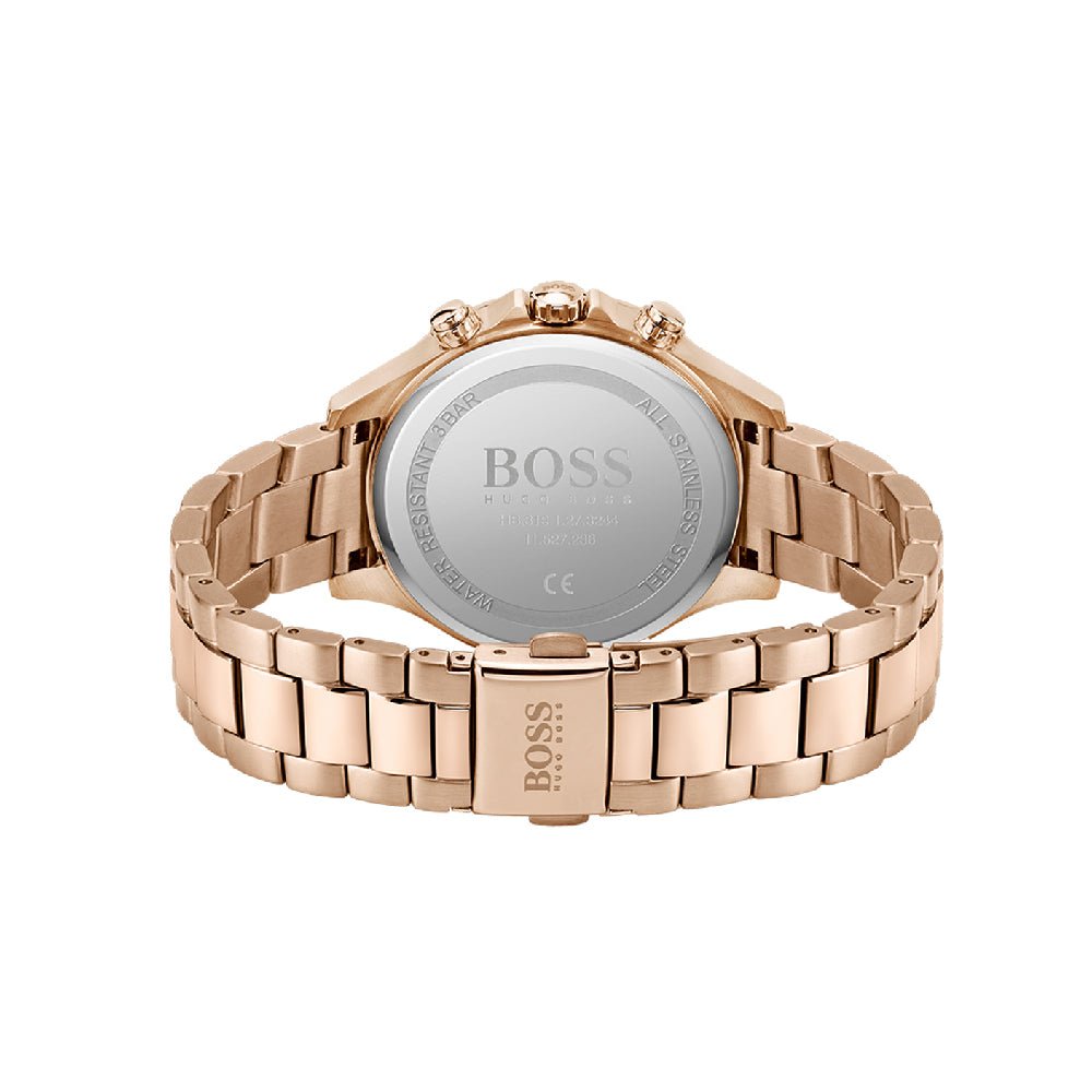 Hugo Boss Carnation Gold Dial Gold Steel Strap Watch for Women - 1502592 Buy Now By Hugo Boss