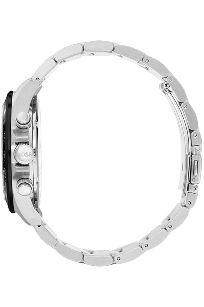 Hugo Boss Here Chronograph Black Dial Two Tone Steel Strap Watch for Men - 1513757 Buy Now By Hugo Boss