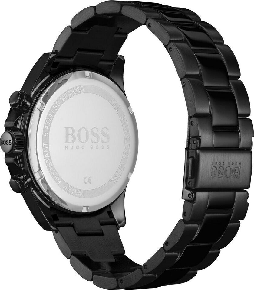 Hugo Boss One Chronograph Red Dial Grey Steel Strap Watch For Men - 1514000 Buy Now By Hugo Boss
