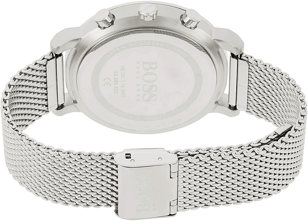 Hugo Boss Integrity Grey Dial Silver Mesh Bracelet Watch for Men - 1513807 Buy Now By Hugo Boss