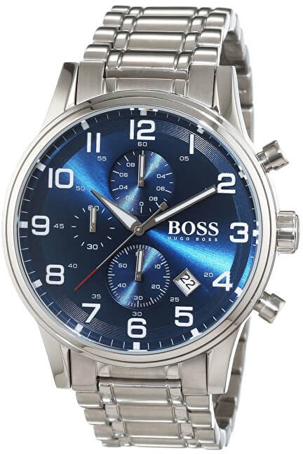 Hugo Boss Aeroliner Blue Dial Silver Steel Strap Watch for Men - 1513183 Buy Now By Hugo Boss