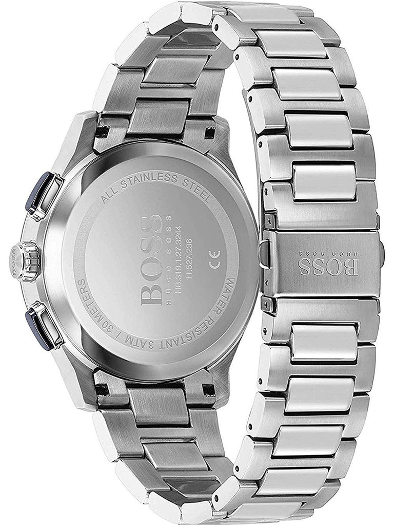 Hugo Boss Peak Chronograph Blue Dial Silver Steel Strap Watch for Men - 1513763 Buy Now By Hugo Boss
