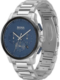 Hugo Boss Peak Chronograph Blue Dial Silver Steel Strap Watch for Men - 1513763 Buy Now By Hugo Boss