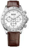 Hugo Boss Ikon White Dial Brown Leather Strap Watch for Men - 1513175 Buy Now By Hugo Boss