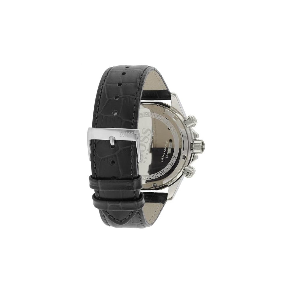 Hugo Boss Ikon Black Dial Black Leather Strap Watch for Men - 1513178 Buy Now By Hugo Boss