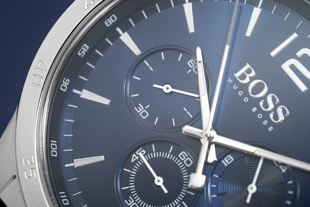 Hugo Boss Professional Chronograph Blue Dial Blue Silicone Strap Watch for Men - 1513526 Buy Now By Hugo Boss