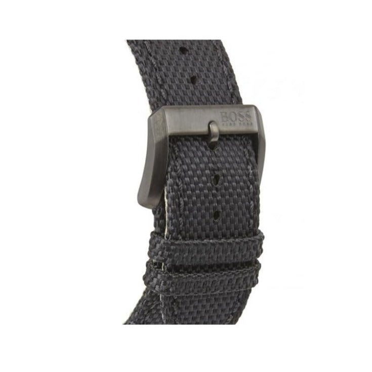 Hugo Boss Aeroliner Maxx Quartz Black Dial Black Nylon Strap Watch For Men - HB1513086 Buy Now By Hugo Boss