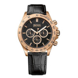 Hugo Boss Ikon Black Dial Black Leather Strap Watch for Men - 1513179 Buy Now By Hugo Boss