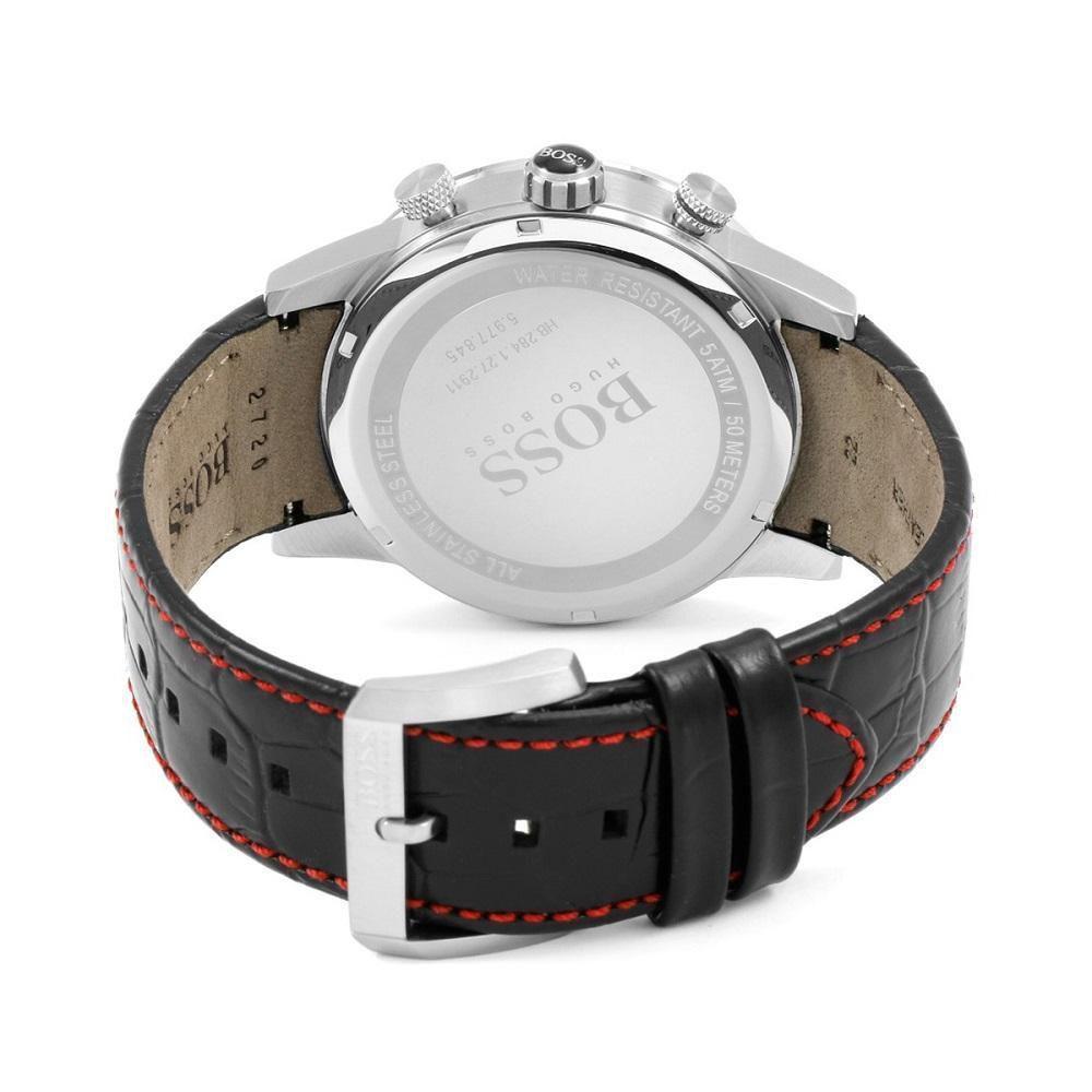 Hugo Boss Rafale Chronograph Black Dial Black Leather Strap Watch For Men - 1513390 Buy Now By Hugo Boss