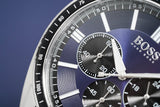 Hugo Boss Chronograph Driver Blue Dial Silver Steel Strap Watch for Men - 1513081 Buy Now By Hugo Boss
