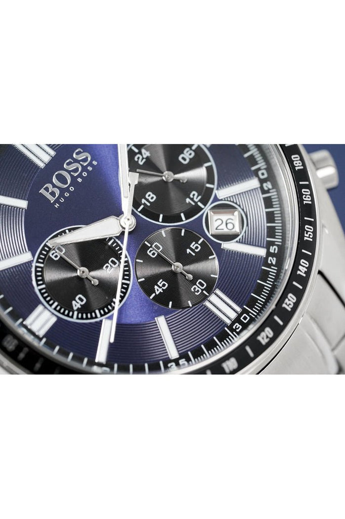 Hugo Boss Chronograph Driver Blue Dial Silver Steel Strap Watch for Men - 1513081 Buy Now By Hugo Boss