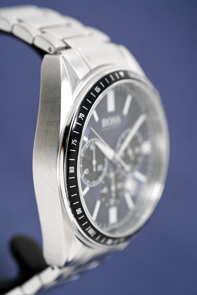 Hugo Boss Chronograph Driver Blue Dial Silver Steel Strap Watch for Men - 1513081 Buy Now By Hugo Boss