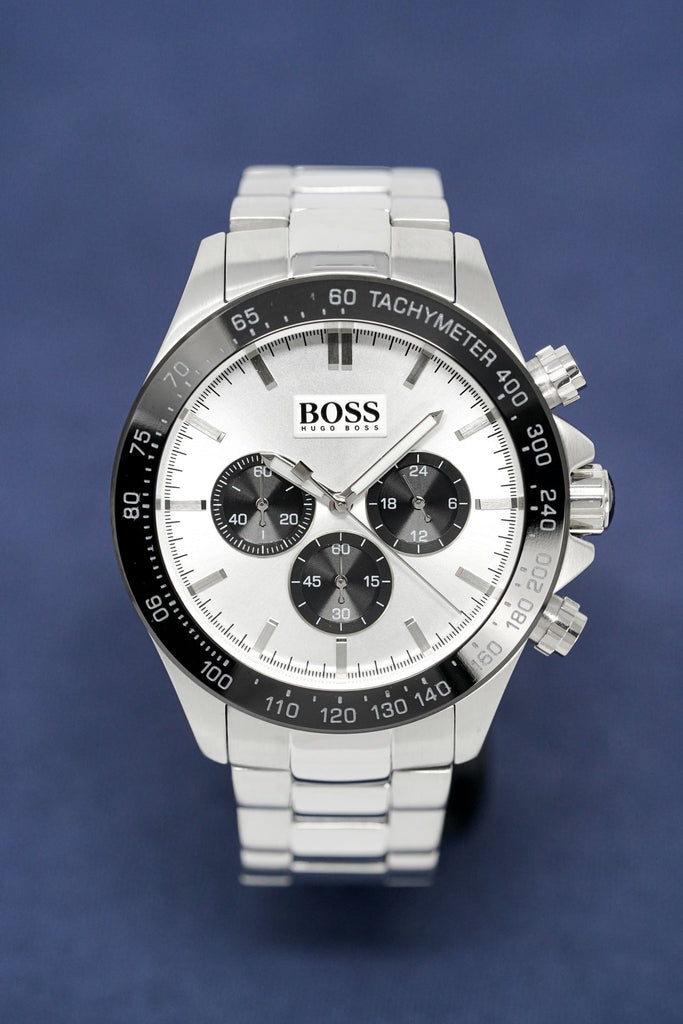 Hugo Boss Ikon White Dial Silver Steel Strap Watch for Men - 1512964 Buy Now By Hugo Boss