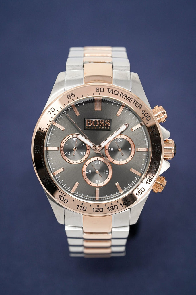 Hugo Boss Ikon Grey Dial Two Tone Steel Strap Watch for Men - 1513339 Buy Now By Hugo Boss