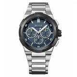 Hugo Boss Supernova Chronograph Blue Dial Silver Steel Strap Watch for Men - 1513360 Buy Now By Hugo Boss
