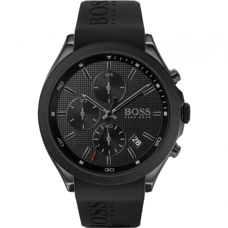 Hugo Boss Velocity Black Dial Black Rubber Strap Watch for Men - 1513720 Buy Now By Hugo Boss