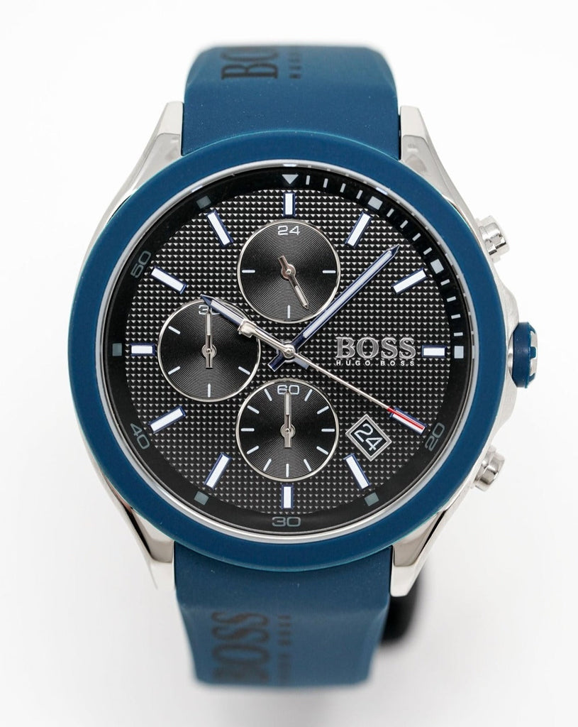 Hugo Boss Velocity Black Dial Blue Rubber Strap Watch for Men - 1513717 Buy Now By Hugo Boss
