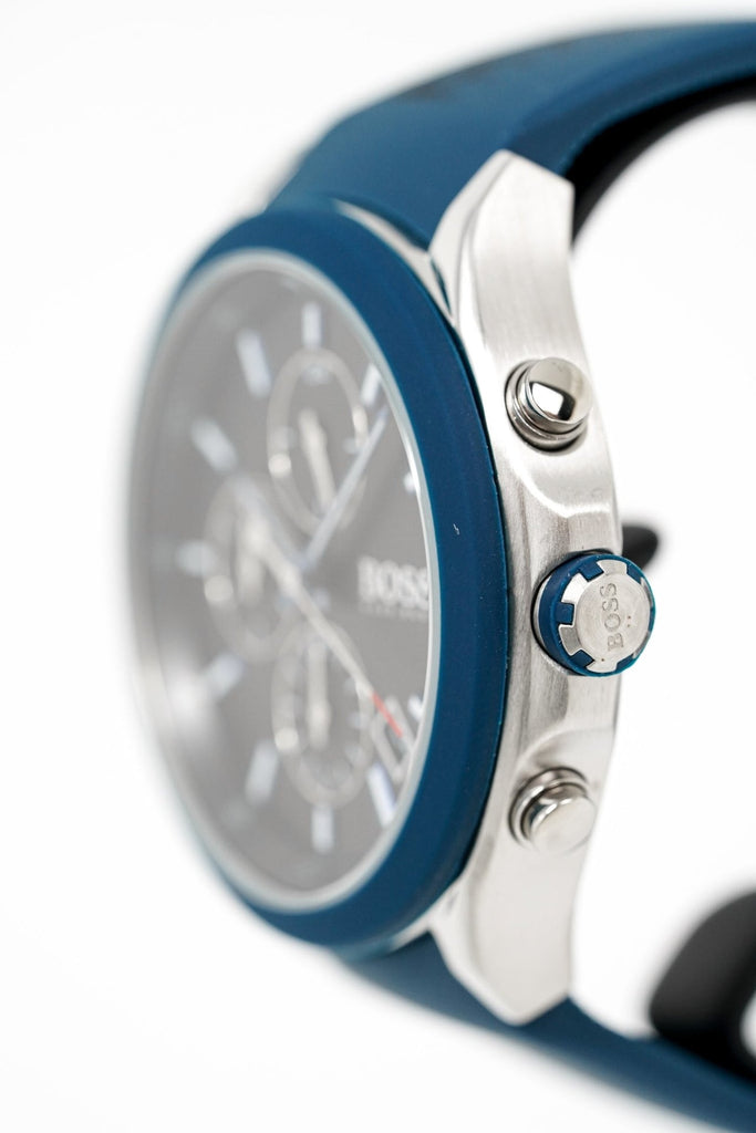 Hugo Boss Velocity Black Dial Blue Rubber Strap Watch for Men - 1513717 Buy Now By Hugo Boss