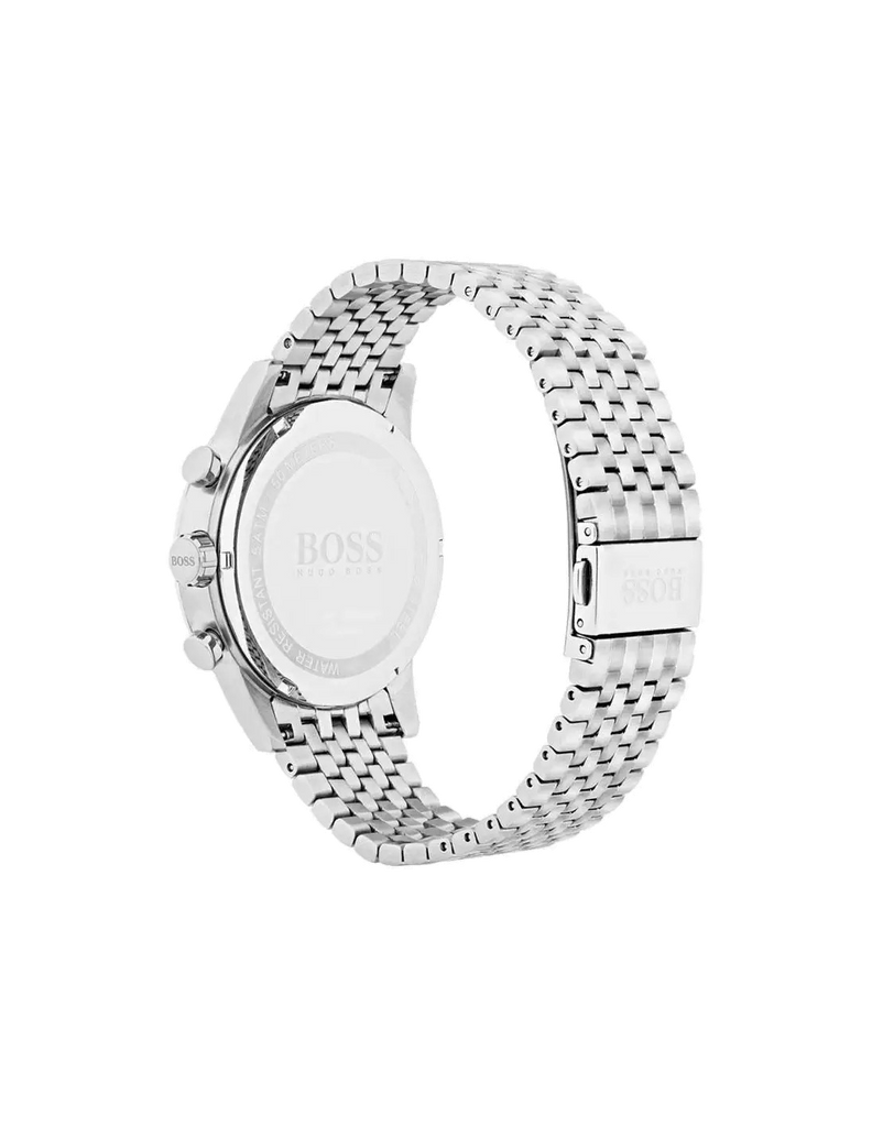 Hugo Boss Navigator Chronograph Blue Dial Silver Steel Strap Watch for Men - 1513498 Buy Now By Hugo Boss