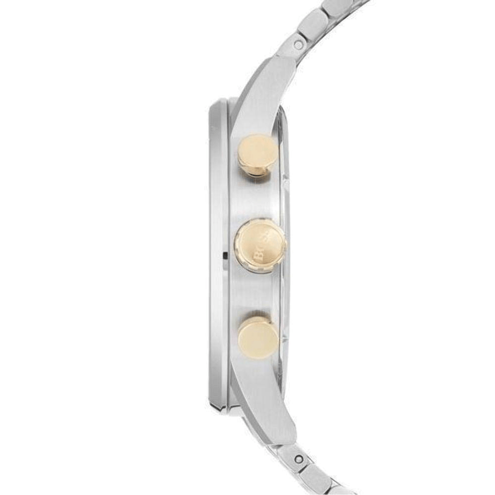 Hugo Boss Navigator White Dial Two Tone Steel Strap Watch for Men - 1513499 Buy Now By Hugo Boss