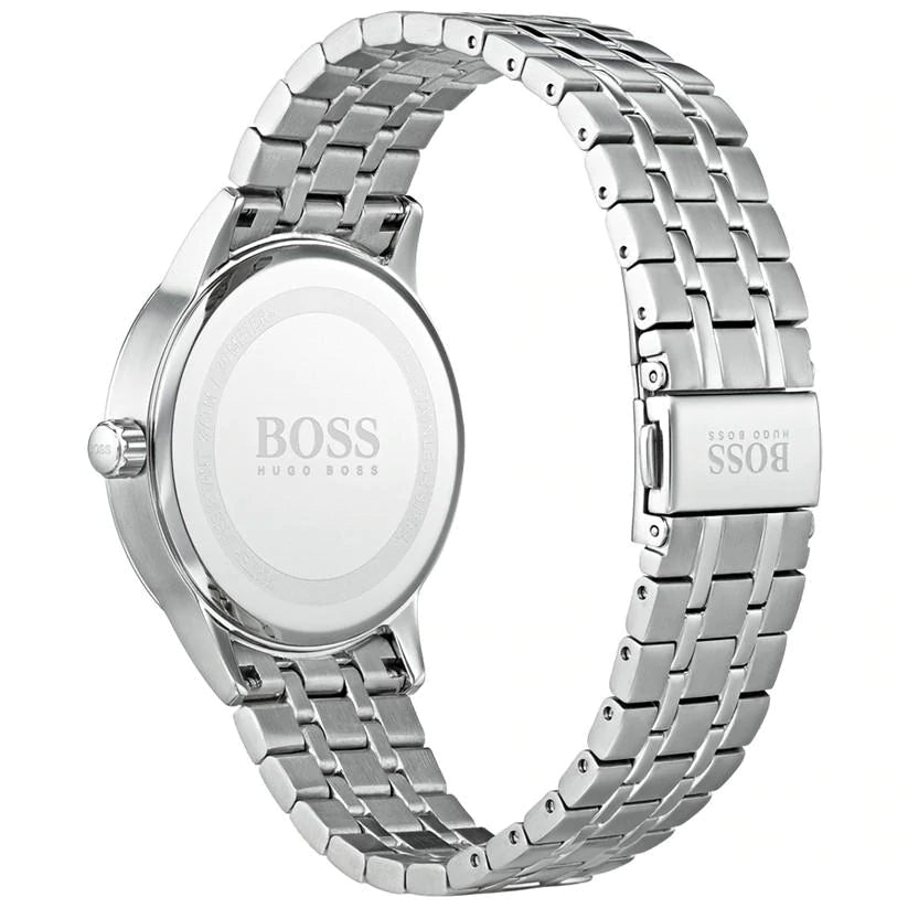 Hugo Boss Officer Black Dial Silver Steel Strap Watch for Men - 1513614 Buy Now By Hugo Boss