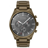 Hugo Boss Pioneer Quartz Gray Dial Brown Steel Strap Watch for Men - 1513715 Buy Now By Hugo Boss