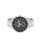 Hugo Boss Rafale Chronograph Black Dial Silver Steel Strap Watch for Men - 1513509 Buy Now By Hugo Boss