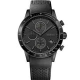 Hugo Boss Rafale Chronograph Black Dial Black Leather Strap Watch For Men - 1513456 Buy Now By Hugo Boss