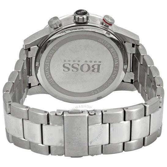 Hugo Boss Rafale Chronograph Black Dial Silver Steel Strap Watch for Men - 1513509 Buy Now By Hugo Boss