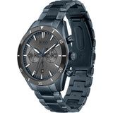 Hugo Boss Santiago Grey Dial Blue Steel Strap Watch for Men - 1513865 Buy Now By Hugo Boss