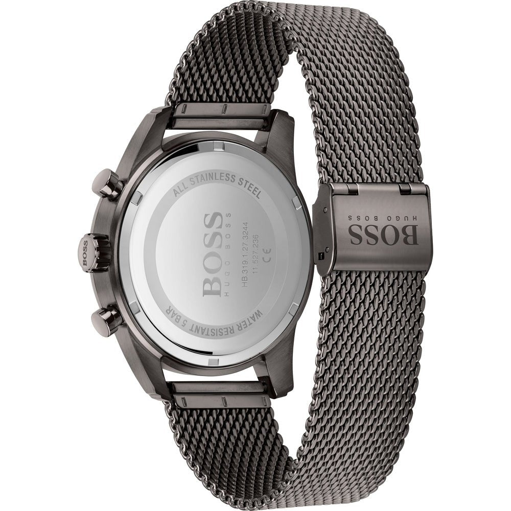 Hugo Boss Skymaster Grey Dial Grey Mesh Bracelet Watch for Men - 1513837 Buy Now By Hugo Boss