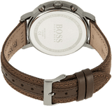 Hugo Boss Spirit White Dial Brown Nylon Strap Watch for Men - 1513690 Buy Now By Hugo Boss