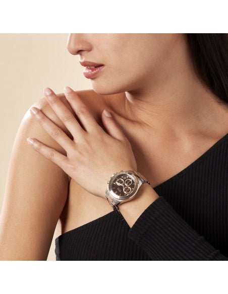 Hugo Boss Novia Brown Dial Two Tone Steel Strap Watch for Women - 1502617 Buy Now By Hugo Boss