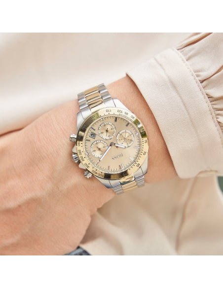 Hugo Boss Novia Gold Dial Two Tone Steel Strap Watch for Women - 1502618 Buy Now By Hugo Boss