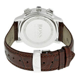 Hugo Boss Slim Chronograph White Dial Brown Leather Strap Watch For Men - 1513263 Buy Now By Hugo Boss